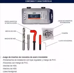 Kit Insertos Macho Mecha Bremen Roscas 14x1.25 15pz 7831 en internet