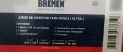 Kit Insertos Macho Mecha Bremen Roscas 14x1.25 15pz 7831 - comprar online