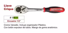 Llave Crique Encastre 1/2'' Con Expulsor Y Grip Eurotech - comprar online