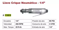 Llave Crique Neumática De 1/4 Eurotech Eu1363 - comprar online