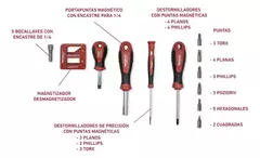 Set Destornilladores Puntas Y Tubos Wembley 43 Piezas 7799 en internet