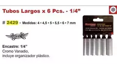 Tubos Largos Hexagonales 1/4 Eurotech 4 A 7 Mm Eu2429 en internet