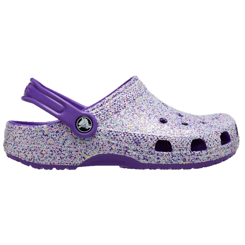 Kids cheap glitter crocs