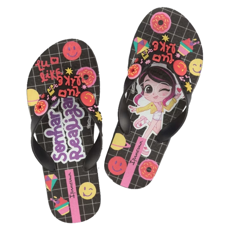 Chinelo Infantil Luluca Amor Rosa Ipanema