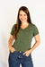 Camiseta Casual Bolso - Feminina - Verde Floresta - comprar online