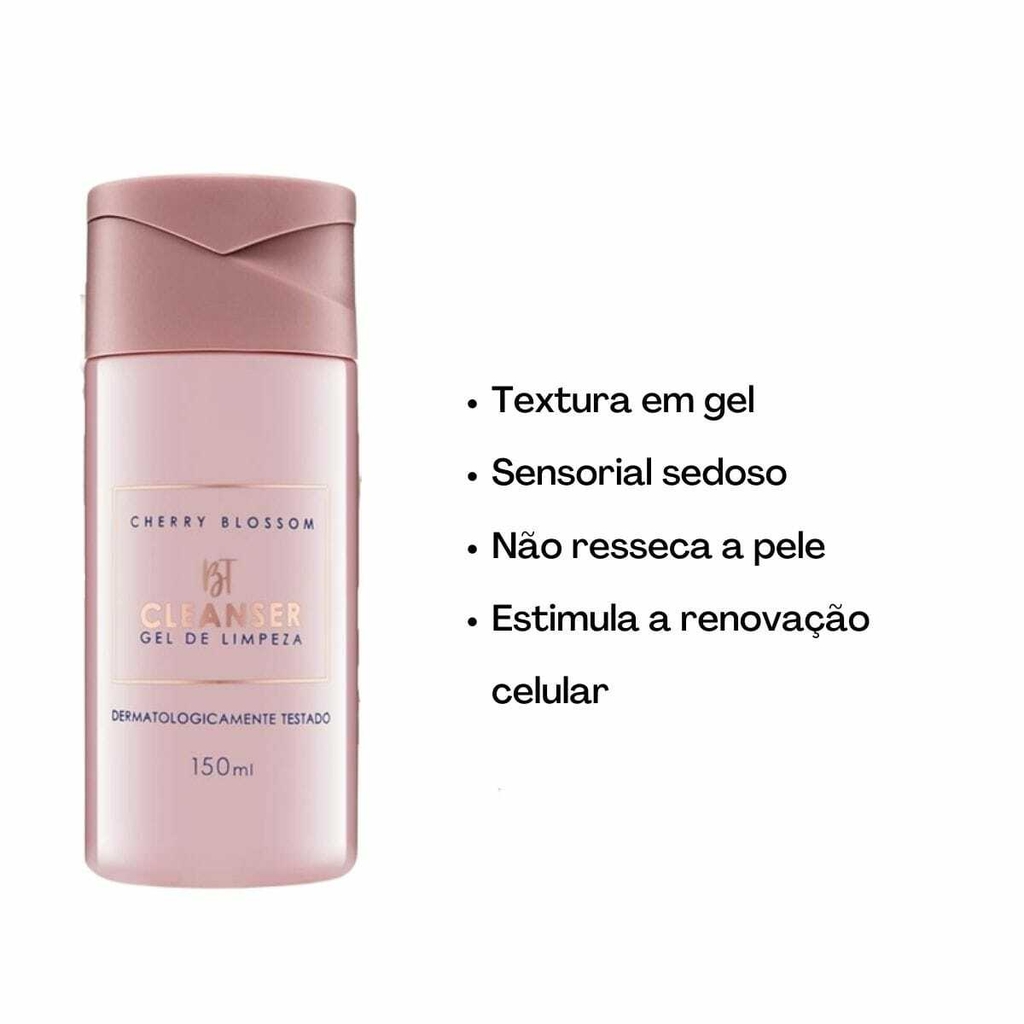 Gel de Limpeza Facial BT Cleanser Cherry Blossom Bruna Tavares 150ml