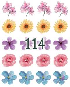 Papel de Transferencia 114 (Flores individuales)