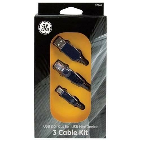 Cable USB G.E. 97965 (USB,MiniUSB y RJ45)