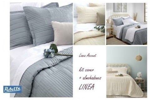 Cover Queen Palette Linea con almohadones: