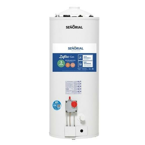 Termotanque 50 ltrs Señorial Zafiro conex.dual/Alta recup.Bigas