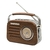 Radio electrica y pilas Retro Madera Daewoo DI-rh220 Bluetooth