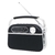 Radio electrica y pilas Retro Negro Daewoo DI-rh221 Bluetooth