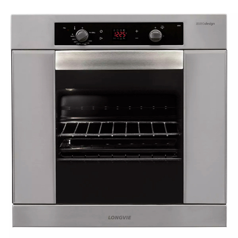 Horno a gas empotrable Longvie Inox.Digital Vent.tangencial