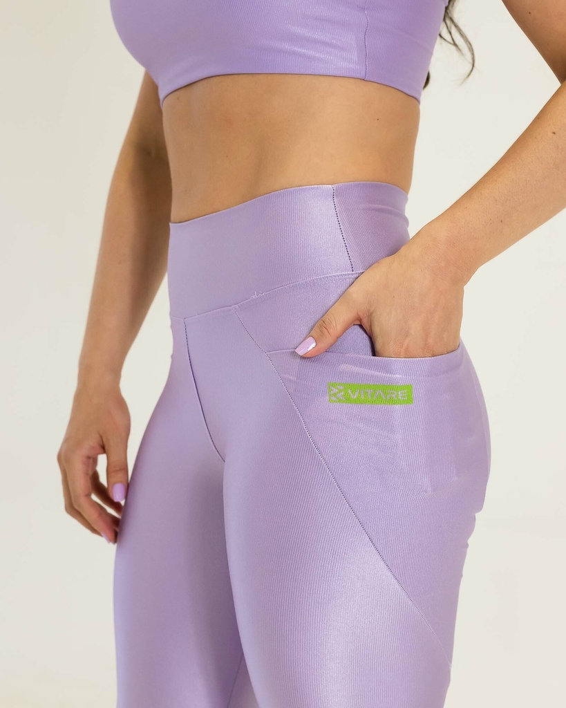 Calça legging lilás | Vitare Sportwear