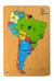 Rompecabezas Mapa América Del Sur Encastre Tak Tak