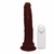 Pênis de Borracha Com Vibrador e Ventosa 18cm x 4,5cm Marrom Adônis na internet