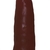 Pênis de Borracha Com Vibrador 14cm x 4cm Marrom Tritão - loja online