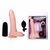 Pênis Inflável Com Vibrador, Ventosa e Saco 19cm x 4cm Pele Inflatable