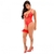 Body Vermelho Transparente Em Tule e Renda Sexy Mona - comprar online