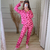 Pijama Americano com Estampa Beijo Pink na internet