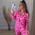 Pijama Americano com Estampa Beijo Pink - comprar online