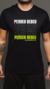 T-SHIRT "PERDEU, BEBEU" PRETA 100% POLIAMIDA - comprar online