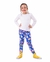 Calça Legging Infantil Azul com Estampa Digital de Guarda-Chuvas - comprar online