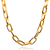 Colar Choker Correntaria Elos Folheado a Ouro 18k