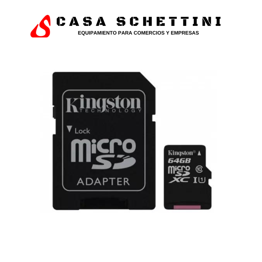 Tarjeta de Memoria Kingston Micro SD 64GB