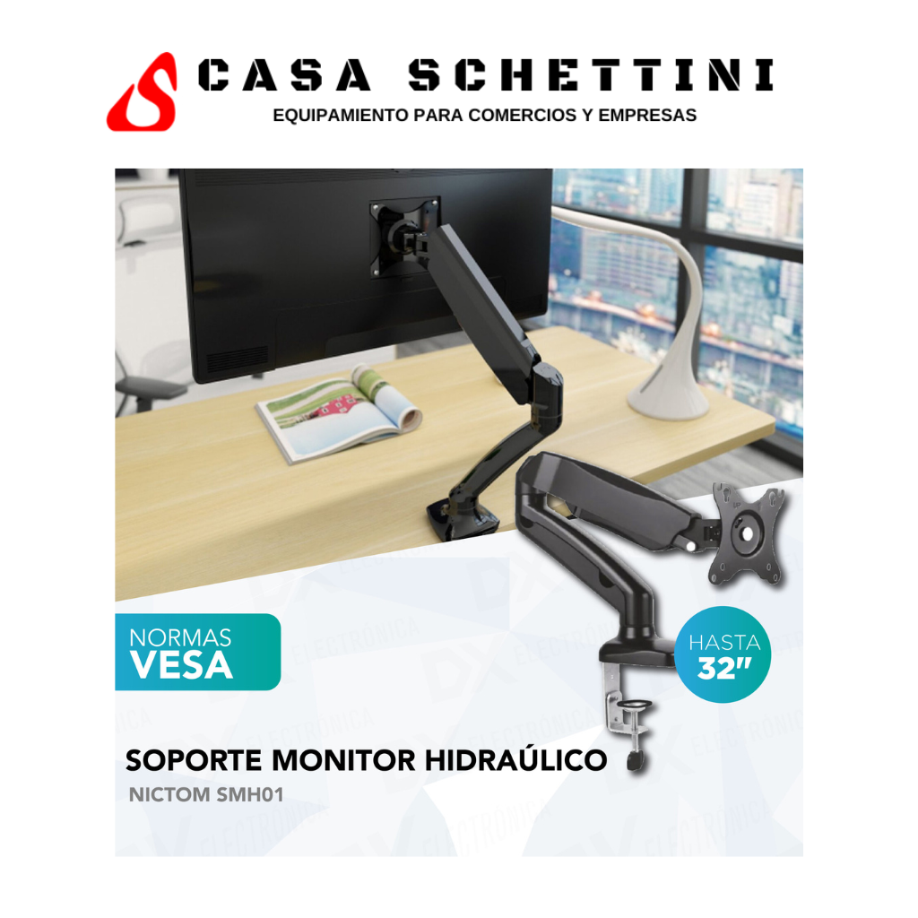 Soporte Escritorio Mesa Vesa Tv Monitor 32 Nitcom SMH01 Córdoba