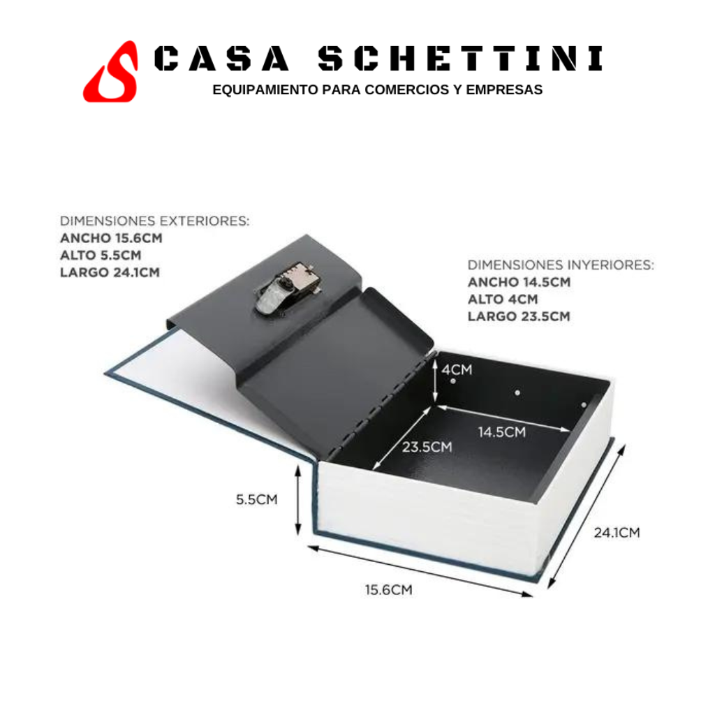 Caja fuerte simulada Libro Dasa E2 24x15x5.5