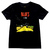 camiseta preta 100% algodão estampa Blues de  Robert Crumb arte musica gaita