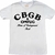 Camiseta branca 100% algodão serigrafada CBGB bar em Nova York marcado na história