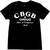 camiseta preta 100% algodão algodão estampa serigrafada CBGB bar em Nova York marcado na história