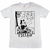 camiseta branca 100% algodão, estampa serigrafada Gato Felix