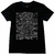 camiseta preta 100% algodão, estampa capa do disco da banda Joy Division