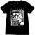 camiseta preta 100% algodão estampa da musica Sheena Is A Punk Rocker dos Ramones.