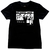 camiseta preta 100% algodão, estampa do cartaz do filme Trainspotting de Irvine Welsh, direção Danny Boyle.
