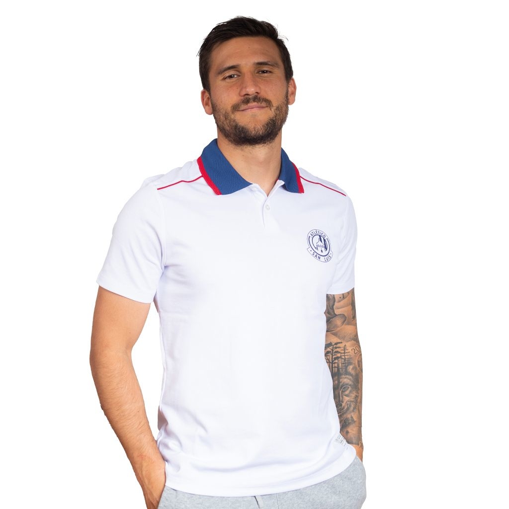 PLAYERA TIPO POLO BLANCO MARINO Atletico de San Luis