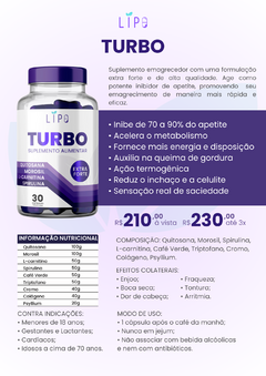 EXPERIMENTE! LIPO TURBO - Extra Forte (7 cápsulas avulsas) - comprar online