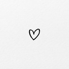 Carimbo Desenho | Coração Pincel C5 - 2.5x2.5 cm