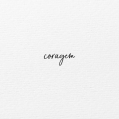 Carimbo | Coragem - 5x2 cm