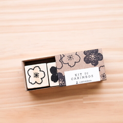 Kit Carimbo Flor Sakura com 2 un 2.5x2.5 cm - comprar online