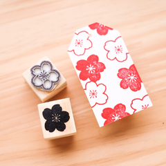 Kit Carimbo Flor Sakura com 2 un 2.5x2.5 cm