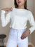 Blusa Malha Canelada de Algodão Emília - Off White na internet