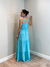 Vestido Crepe Yasmin - Azul - comprar online