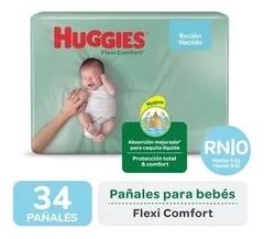 HUGGIES FLEX COMF  RECIÉN NACIDO x34 