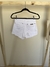 Short Jeans Branco Desfiado - comprar online