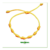 Pulseira 7 Nós Amarela - Amuleto de Proteção e Atrai a Energia Positiva