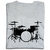 Camiseta Masculina Bateria Instrumentos Musicais 1 Camisa Algodão Silk-Screen - loja online